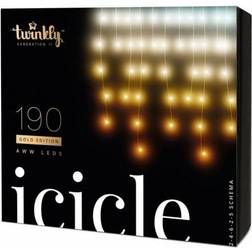 Twinkly Icicle White Guirlande Lumineuse 190 Lampes