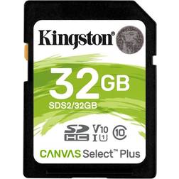 Kingston Canvas Select Plus SDHC Class 10 UHS-I U1 V10 100MB/s 32GB