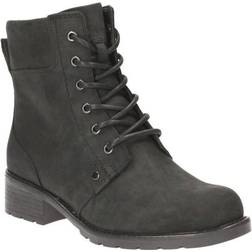 Clarks Orinoco Spice Black Leather Boots - Musta