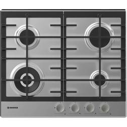 Hoover H-HOB 300 GAS HHG6BF4MX Acciaio Inossidabile Da Incasso 60 cm 4 Fornelli