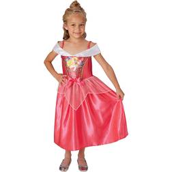 Rubies Princesas Disney Bella Durmiente Disfraz Lentejuelas 7-8 años