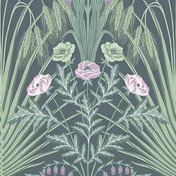 Cole & Son Tapete Bluebell von and Green and Charcoal grün