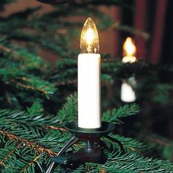 Konstsmide Wooden Chain White/Green Guirlande Lumineuse de Sapin de Noël 25 Lampes