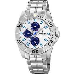 Festina F20445/1, Quartz, 43mm, 10ATM Silver