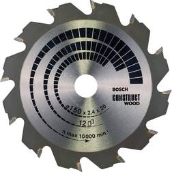 Bosch Lame de scie circulaire Construct Wood 150 x 20/16 x 2,4 mm 12