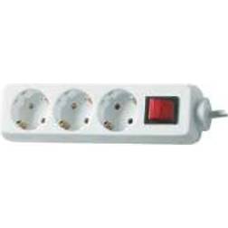 REV Socket Line 3-fold 1,4 M White With Switch