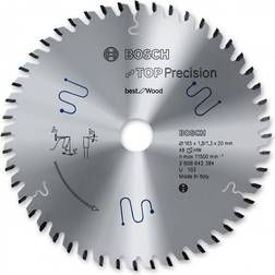 Bosch Professional 2608642387 Disco de sierra circular CSB Top Precision multimat. 165x20x56D