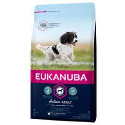 Eukanuba Active Adult Medium Breed with Chicken 15kg