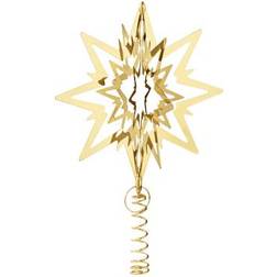 Georg Jensen Estrella Christmas Collectibles M Chapada En Oro Adorno de Árbol de Navidad 19cm