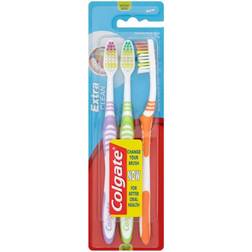 Colgate Extra Clean Medium Spazzolino Da Denti 3 Unità