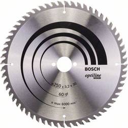 Bosch Katkaisuterä puulle OPTILINE WOOD 250x3,2x30,0 mm Z60 15