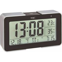 TFA Dostmann 60.2540.01 despertador Reloj despertador digital Negro