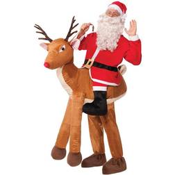 Bristol Novelty Santa Ride-A-Reindeer Costume Adult Men