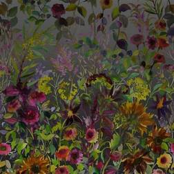 Designers Guild Indian Sunflower Wallpaper Graphite Roll