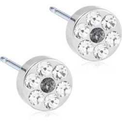 Blomdahl Brilliance Plenary Earrings - Silver/Black