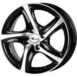 Brock B25 Gloss Black Polished 6.5x15 5/100 ET38 B63.4