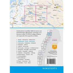Outdoorkartan Nikkaluokta Sarek Saltoluokta: Blad 2 Skala 1:75 000