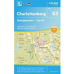 63 Charlottenberg Sverigeserien Topo50: Skala 1:50 000