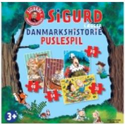 Sigurd lægger Danmarkshistorie puslespil (Spil, Spil)