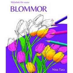 Målarbok för vuxna - Blommor (Häftad)