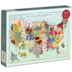 Wendy Gold USA State Flowers 1000 Piece Puzzle