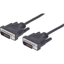 Manhattan DVI-D - DVI-D Dual Link 1.8m