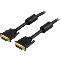 Deltaco DVI-I - DVI-I Dual Link 1m