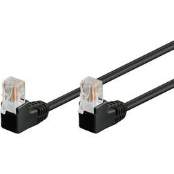 Goobay U/UTP Cat5e RJ45 (2x angled) 1m