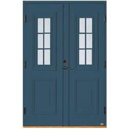 Leksandsdörren Hjortnäs Ytterdörr Cotswoldglas S 6020-B V (140x210cm)
