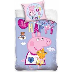 Papa Pig Be Happy Duvet Cover Set 140x200 140x200cm