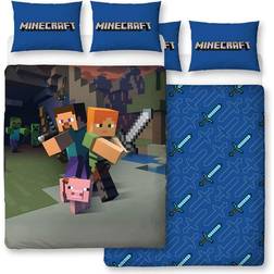 Character World Minecraft Good Guys Double Duvet Set 78.7x78.7"