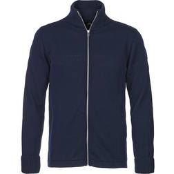 Mads Nørgaard Wool Klemens Zip Knit Cardigan - Navy