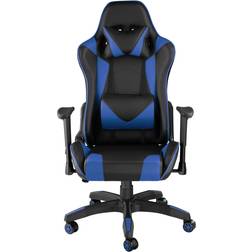 tectake Poltrona da ufficio Twink nero/blu da