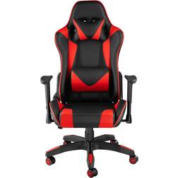 tectake Silla de oficina Twink negro/rojo