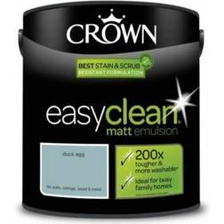 Crown Easyclean Wall Paint Duck Egg 2.5L