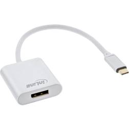 InLine USB C-DisplayPort M-F 0.2m