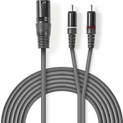 Nedis 2RCA-XLR 3m