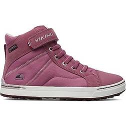 Viking Sagene Mid Gtx Hoge Sneakers - Dark Pink/Violet