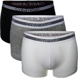 Calvin Klein Cooling Trunks 3-pack - Grey Heather/Black/White