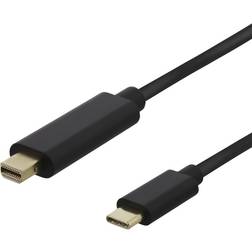 Deltaco USB C - Mini DisplayPort M-M 1m