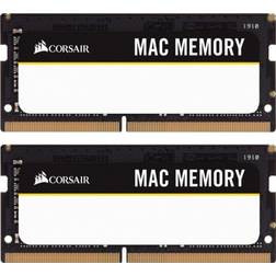 Corsair 16GB (2 x 8GB) Mac Memory, DDR4 2666MHz, SO-DIMM, CL18, musta