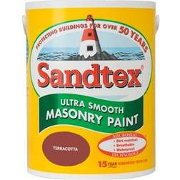 Sandtex Ultra Smooth Masonry Concrete Paint Terracotta 5L