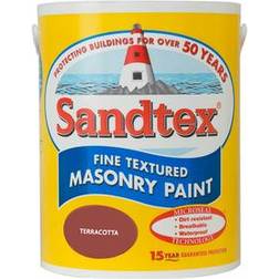 Sandtex Fine Textured Masonry Concrete Paint Terracotta 5L