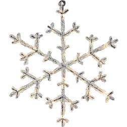 Star Trading Snowflake Icy Transparent Stella dell'Avvento 30cm