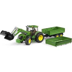 Bruder John Deere 7930 with Frontloader & Trailer 03055