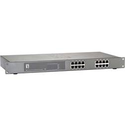 LevelOne Fast Ethernet Poe De 16 Puertos 480W 802.3AT