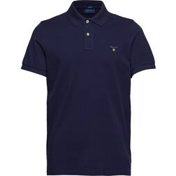 Gant Solid Polo Shirt - Evening Blue