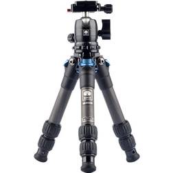 Sirui am2-series am-223 profilegs carbon fiber mini tripod with b-00k ball head (black)