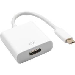 Akyga USB C-HDMI M-F 0.2m