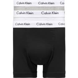 Calvin Klein Cotton Stretch Trunks 3-pack - Black/White/Grey Heather